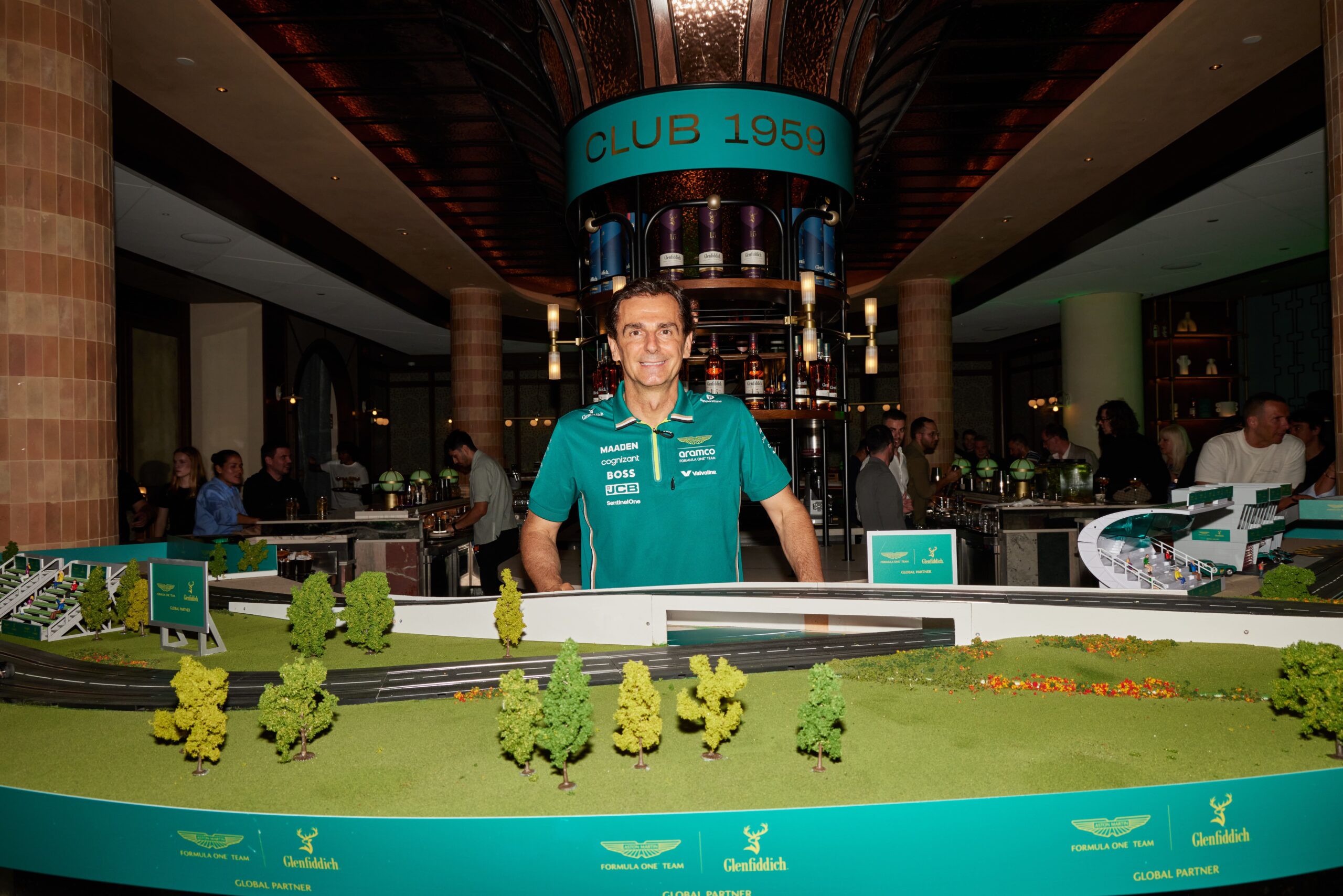 Pedro Martínez de la Rosa durante la inauguración